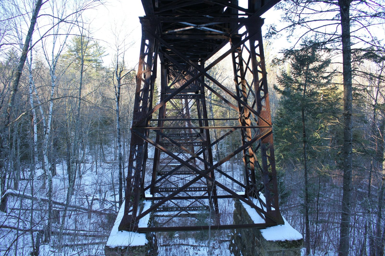 Under bridge